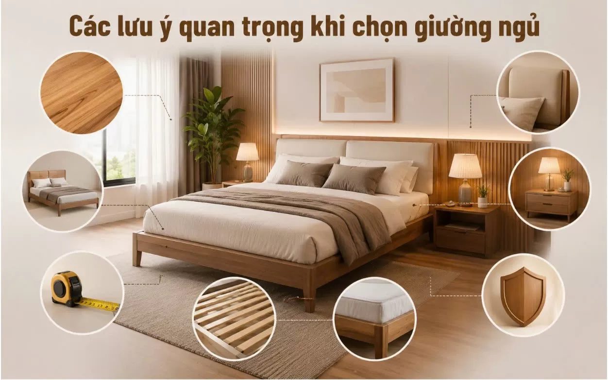 Nên chọn loại giường ngủ nào ? Gợi ý các mẫu được yêu thích nhất năm 2026